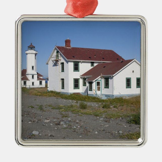 USA, Washington, Port Townsend, Point Wilson Metal Tree Decoration (Front)