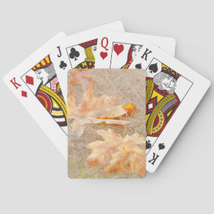 USA, Washington, Quinault. Maple Leaves Playing Cards