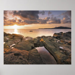 USA, Washington, San Juan Islands.  A dramatic 2 Poster