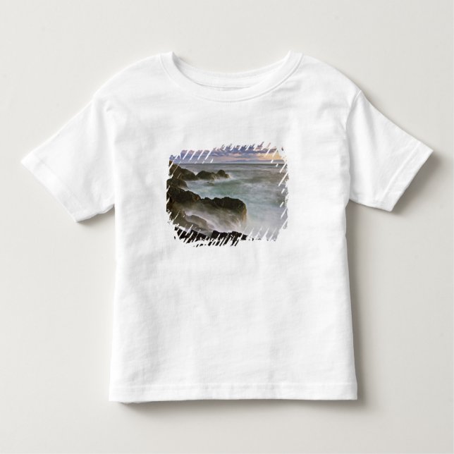 USA, Washington, San Juan Islands.  Waves crash Toddler T-Shirt (Front)