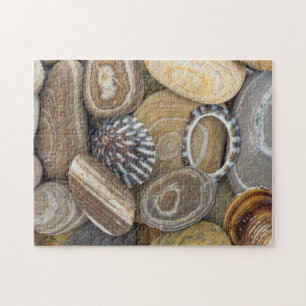 USA, Washington, Seabeck. Close-Up Of Beach Jigsaw Puzzle