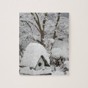 USA, Washington, Seabeck. Close-up of bird house Jigsaw Puzzle