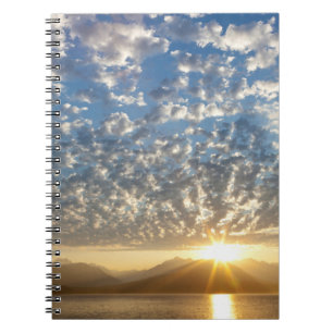 USA, Washington, Seabeck. Sunset Spiral Notebook