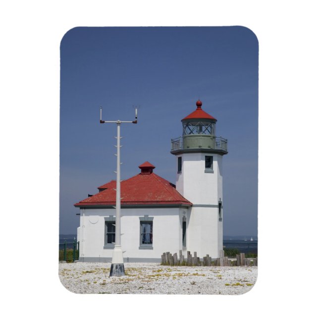 USA, Washington, Seattle, Alki Point Lighthouse, Magnet (Vertical)
