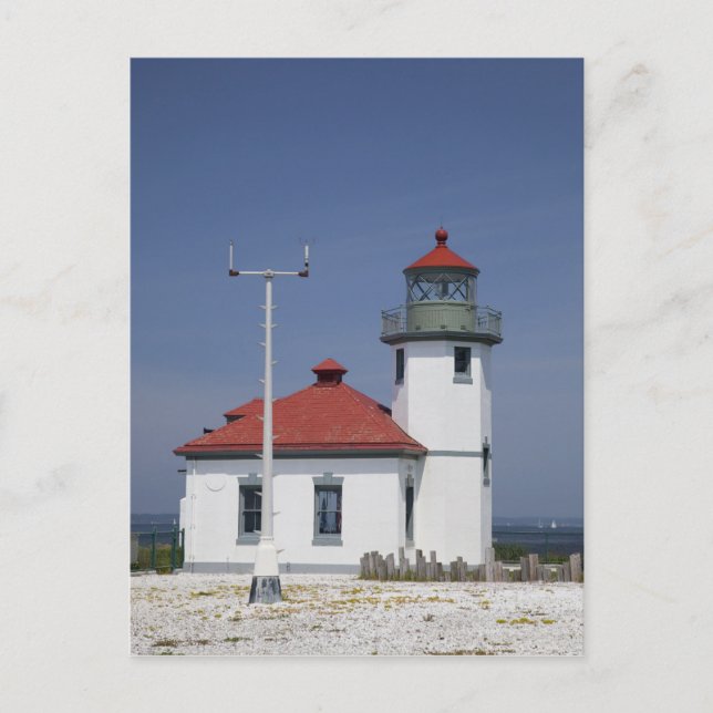 USA, Washington, Seattle, Alki Point Lighthouse, Postcard (Front)