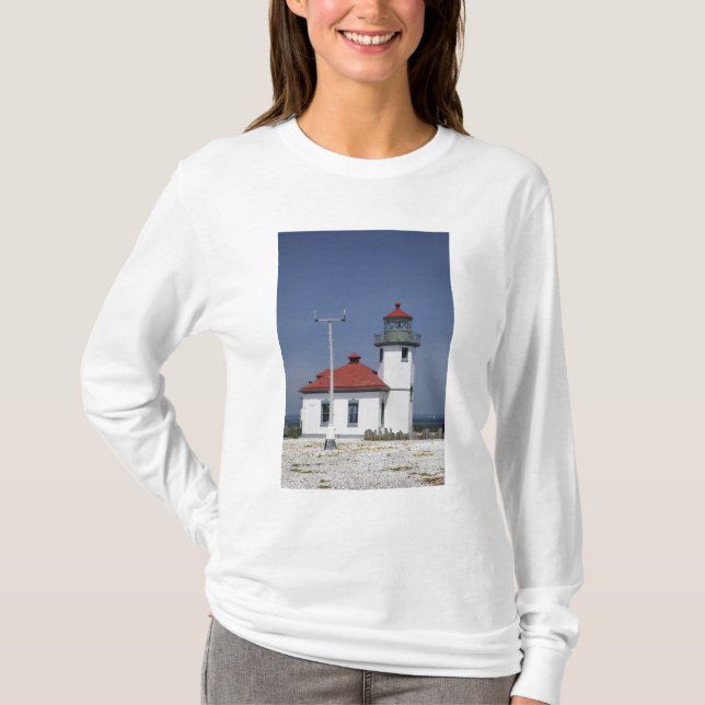 USA, Washington, Seattle, Alki Point Lighthouse, T-Shirt (Front)