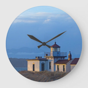 USA, Washington, Seattle, Puget Sound Large Clock
