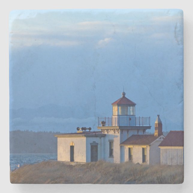 USA, Washington, Seattle, Puget Sound Stone Coaster (Front)