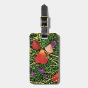 USA, Washington, Spokane County, Hawthorn Leaves 3 Luggage Tag