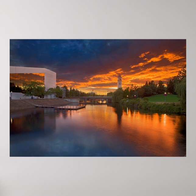 USA, Washington, Spokane, Riverfront Park Poster (Front)