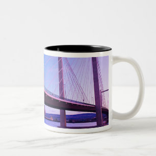 USA, Washington State. Columbia River is 2 Two-Tone Coffee Mug