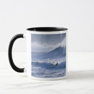 USA, Washington State, La Push. Man kayak Mug