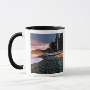 USA, Washington State, Olympic NP. Waves lap the Mug