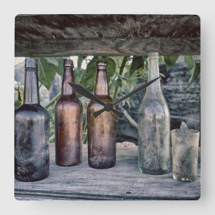 USA, Washington State, Port Townsend 2 Square Wall Clock