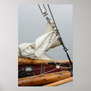 USA, Washington State, Port Townsend. Sailboat Poster