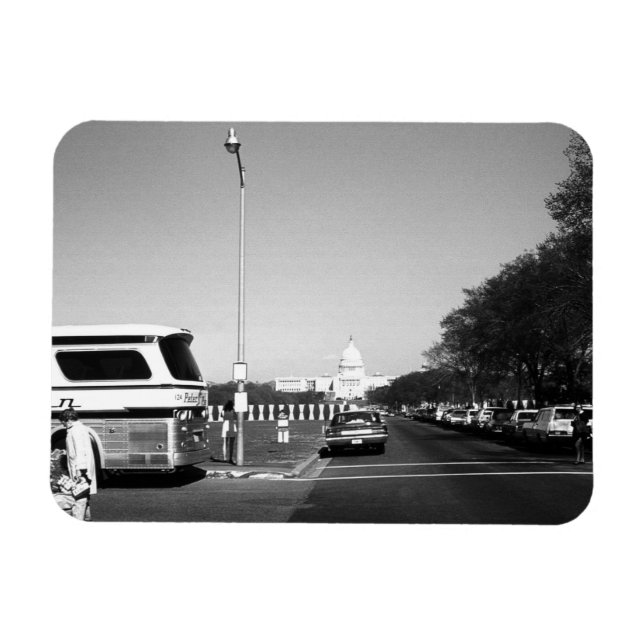 USA Washington The Capitol 1970 Magnet (Horizontal)