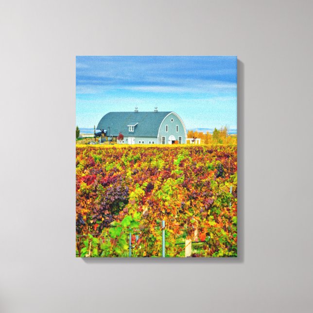 USA, Washington, Walla Walla. Garrison Creek Canvas Print (Front)
