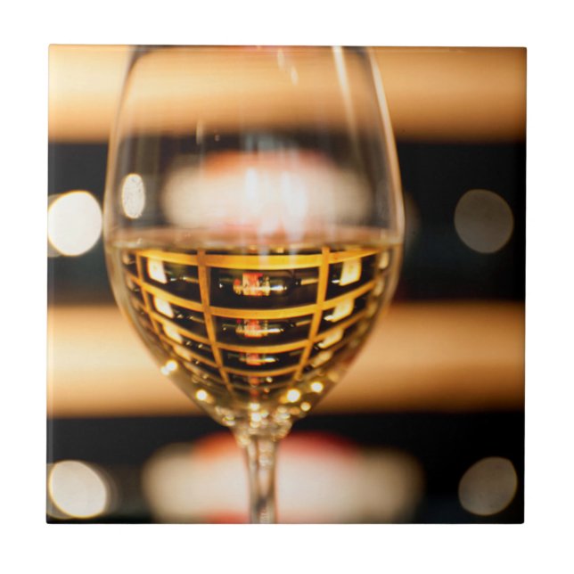 USA, Washington, Walla Walla. Wine Glass Tile (Front)