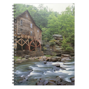 USA, West Virginia, Babcock SP. Rustic Glade Spiral Notebook