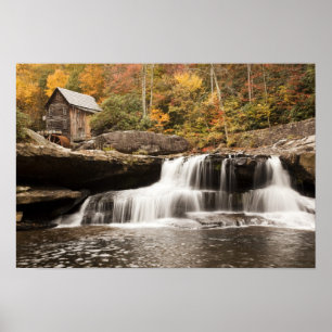 USA, West Virginia, Clifftop. Babcock State Poster