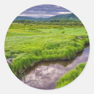 USA, West Virginia, Davis. Landscape 2 Classic Round Sticker