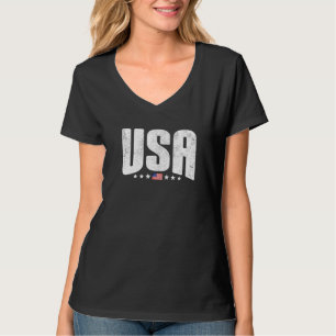 Usa Women Men Kids Graphic Patriotic 4th Of July   T-Shirt