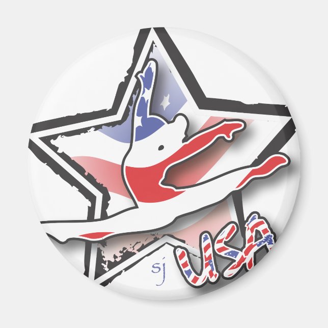 USA Women's Gymnastics Magnet (Front)