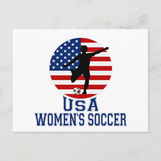 USA Women's Soccer Postcard (Front)