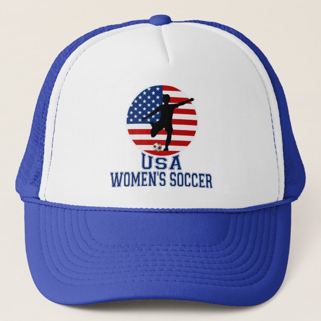 USA Women's Soccer Trucker Hat (Front)