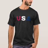 USA Words With Colour T-shirt