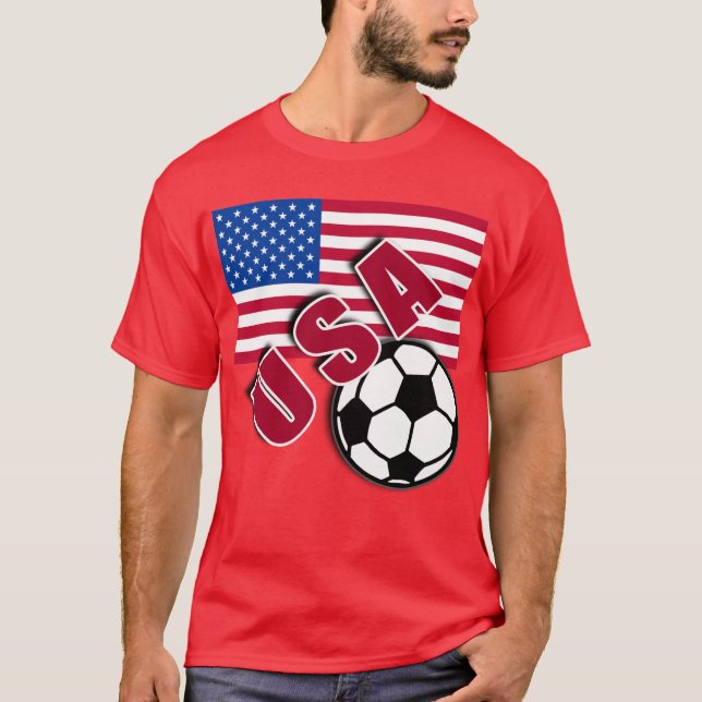 USA World Soccer Fan Tshirts (Front)