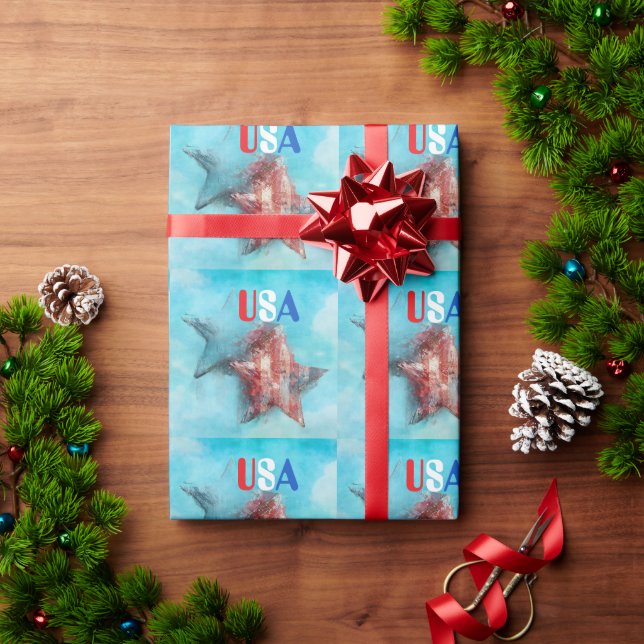 USA Wrapping Paper (Holiday Gift)