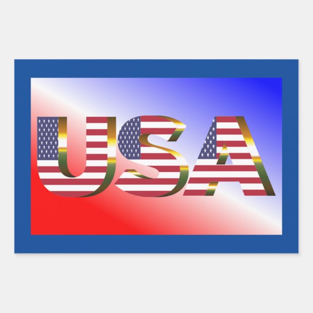 USA  WRAPPING PAPER SHEET (Front)
