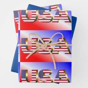 USA WRAPPING PAPER SHEET