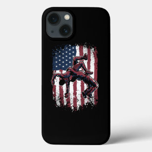 USA Wrestling American Flag Westler Wrestle iPhone 13 Case