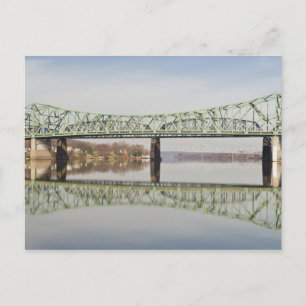 USA, WV, Parkersburg. Parkersburg-Belpre Postcard