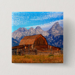 USA, Wyoming, Grand Teton National Park. 15 Cm Square Badge