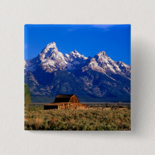USA, Wyoming, Grand Teton National Park, Morning 15 Cm Square Badge