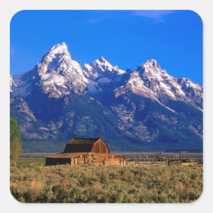 USA, Wyoming, Grand Teton National Park, Morning Square Sticker