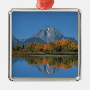 USA, Wyoming, Grand Tetons National Park in 4 Metal Tree Decoration