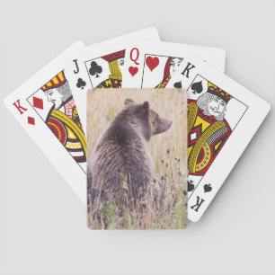 USA, Wyoming, Yellowstone National Park, Grizzly 2 Playing Cards