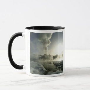 USA, Wyoming, Yellowstone National Park. Sunrise Mug