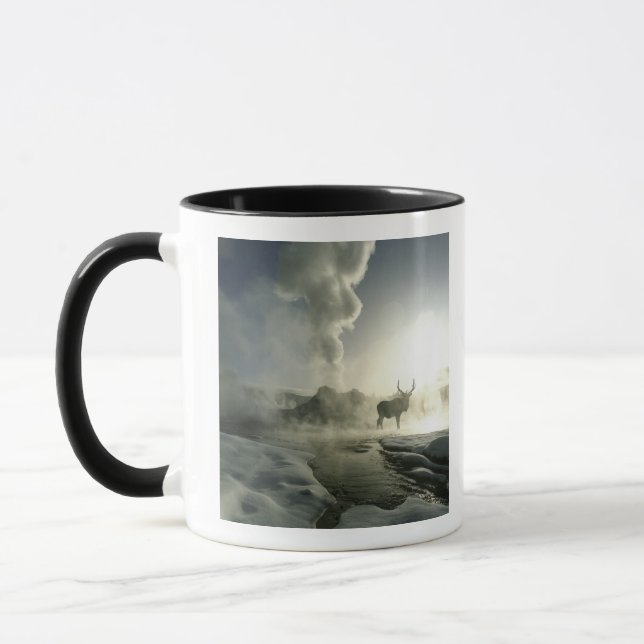 USA, Wyoming, Yellowstone National Park. Sunrise Mug (Left)