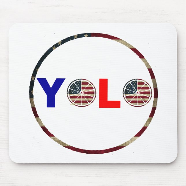 USA YOLO  Mousepad (Front)