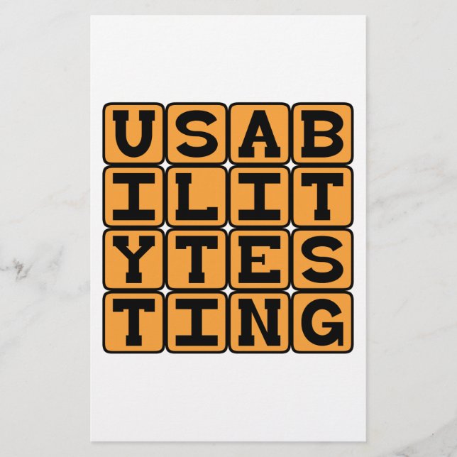 Usability Testing, Beta Stage Testing (Front)