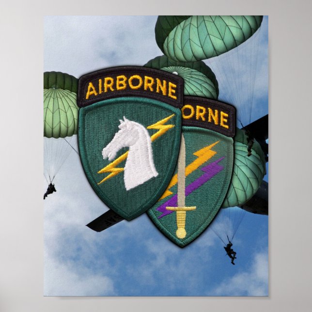 USACAPOC 1st Special Ops Patch Print (Front)