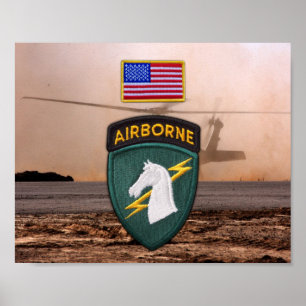USACAPOC(A) 1st Special Ops Vets Patch Poster