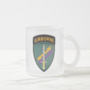 USACAPOC special ops civil affairs veterans vets Frosted Glass Coffee Mug
