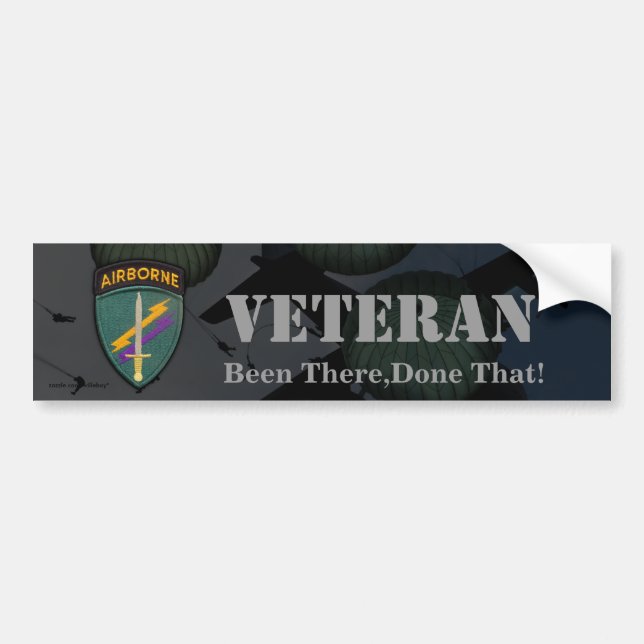 USACAPOC special ops veterans vets bumper sticker (Front)