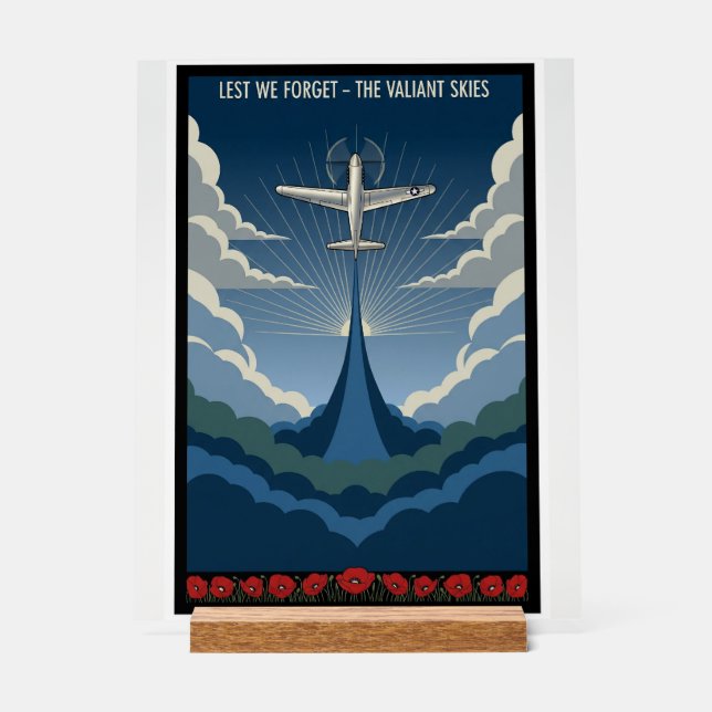 USAF Art Deco Acrylic Sign (Front)